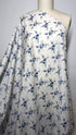 Liberty Fabrics & Bridgerton ~ 'Amelie Luise' Blue & White | Tana Lawn™ *Remnant 4.2m Was $250 Now $199